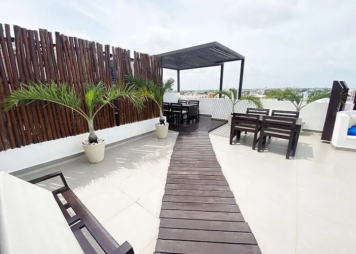 Estudio Con Rooftop Cerca De La Playa Y 5ta Av Appartamento Playa del Carmen